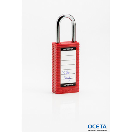 LONG BODY SFTY LOCK, 1.5" KD RED 6/PK Cadenas de sécurité