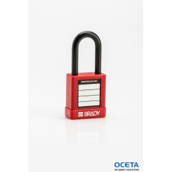 SFTY SECU PADLOCK 38MM ST SHA KD RED/6 Cadenas avec revêtement nylon