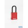 SFTY SECU PADLOCK 38MM ST SHA KD RED/6 Cadenas avec revêtement nylon