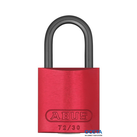 COMPACT ALU PADLOCK 25MM SHA KD RED/6 Cadenas en aluminium — compacts