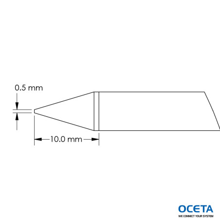 Cartouche, conique, 0,5x10,0mm, GTC